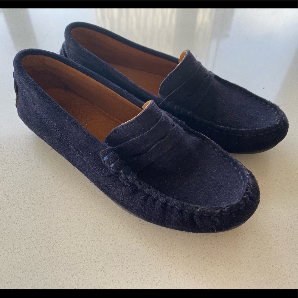 Boys blue suede shoes